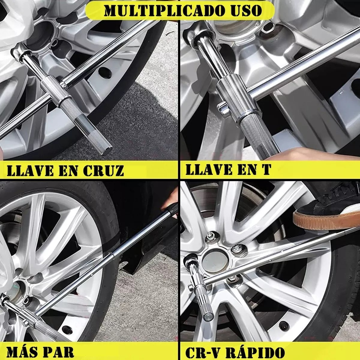 Llave Cruzada Extendida Universal De 4 Vías De 23''