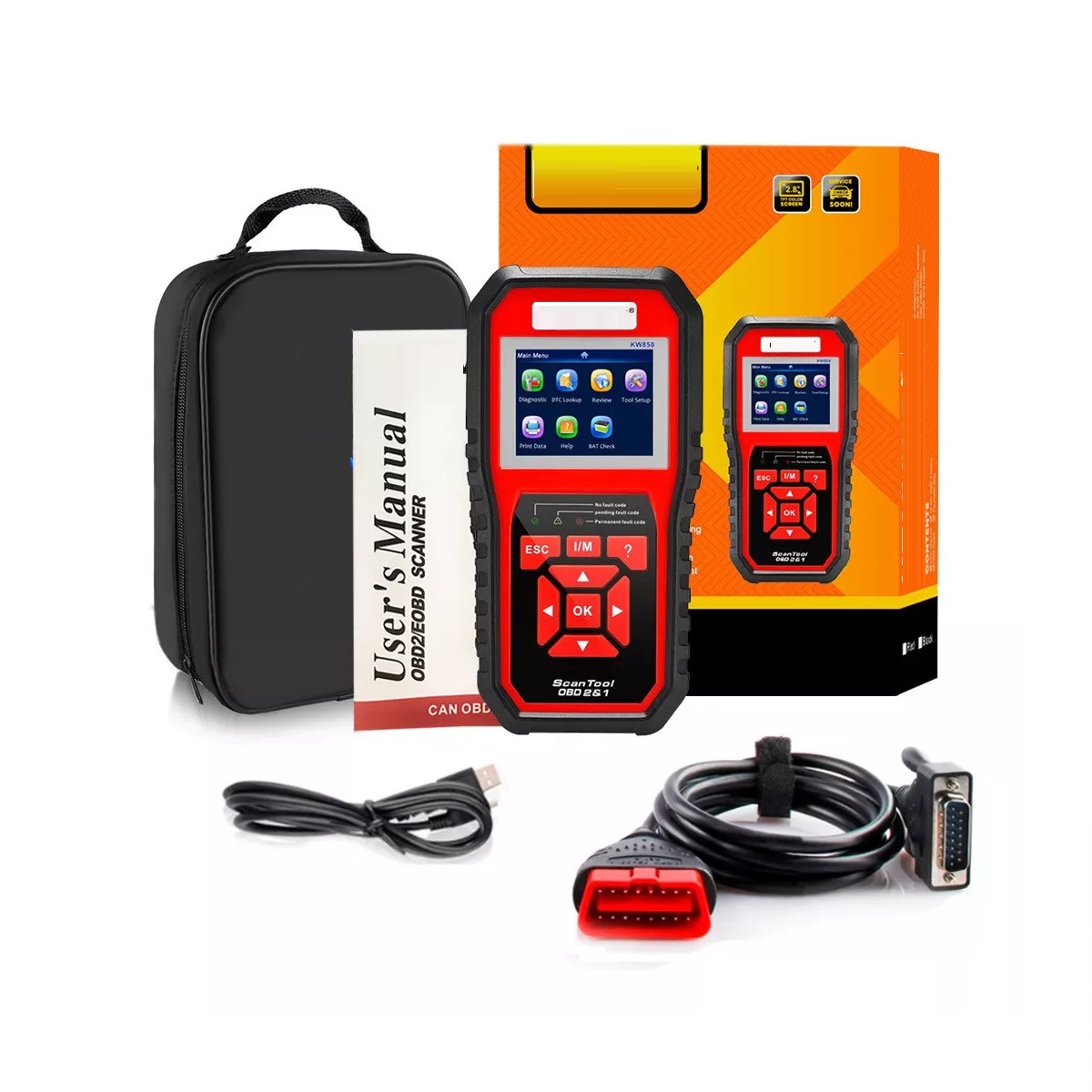 Escáner De Fallas Konnwei850 De Computadora De Auto