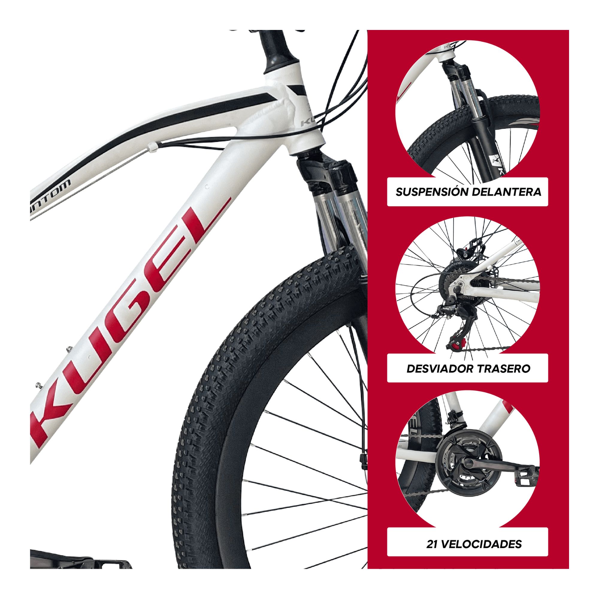 Bicicleta de Montaña Kugel Phantom R29  21 Velocidades