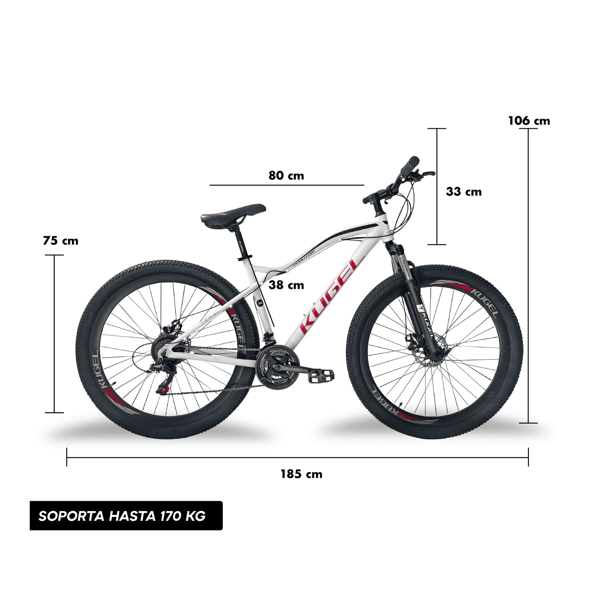 Bicicleta de Montaña Kugel Phantom R29  21 Velocidades