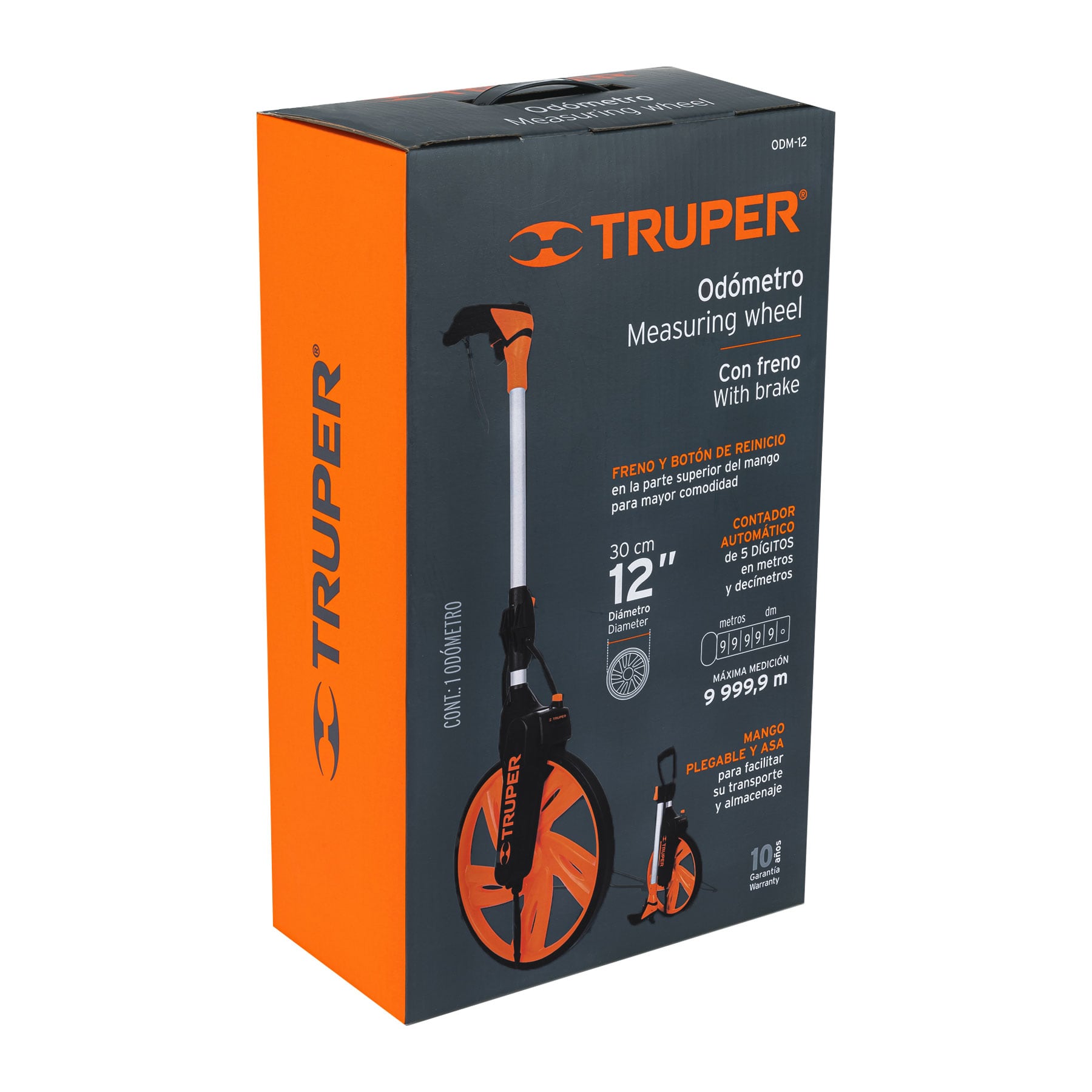 ODÓMETRO CON FRENO, RUEDA DE 13", TRUPER 15831