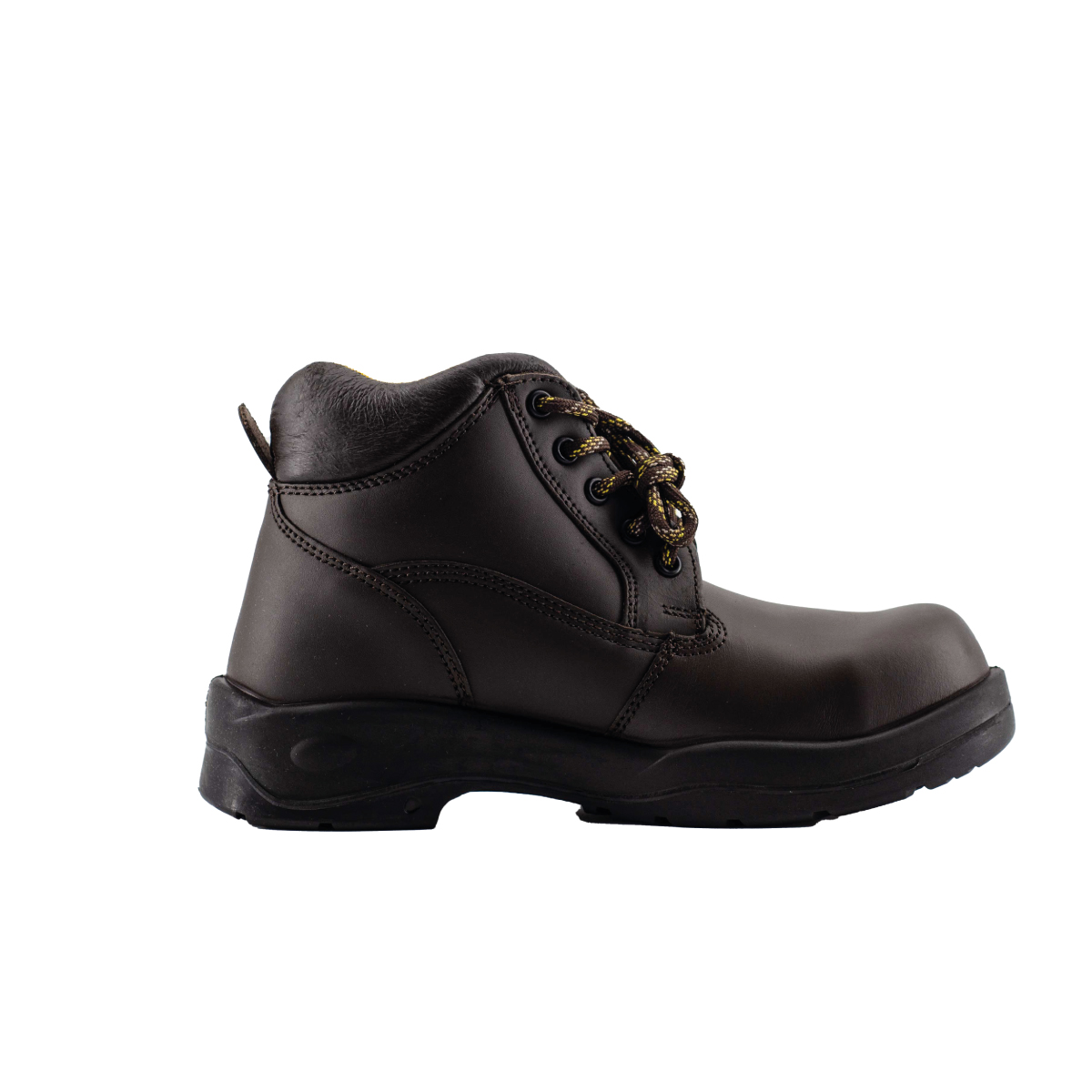 MODUSS SHOES bota de seguridad BORCEGUI MODELO 053 COLOR CAFÉ SUELA NEGRA