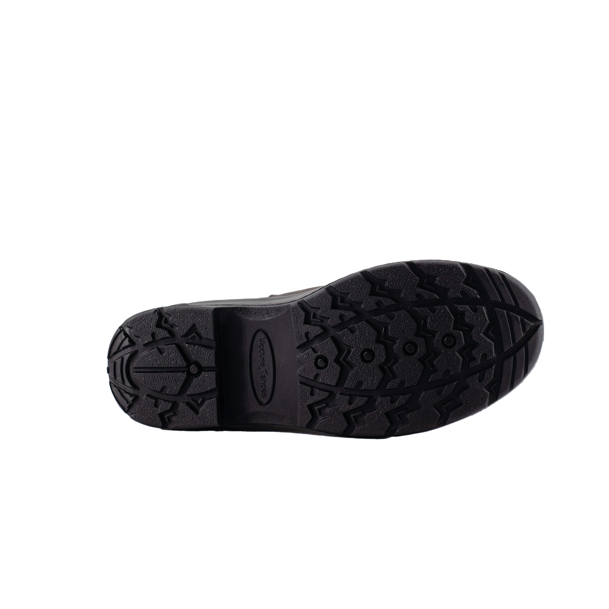 MODUSS SHOES bota de seguridad BORCEGUI MODELO 053 COLOR CAFÉ SUELA NEGRA