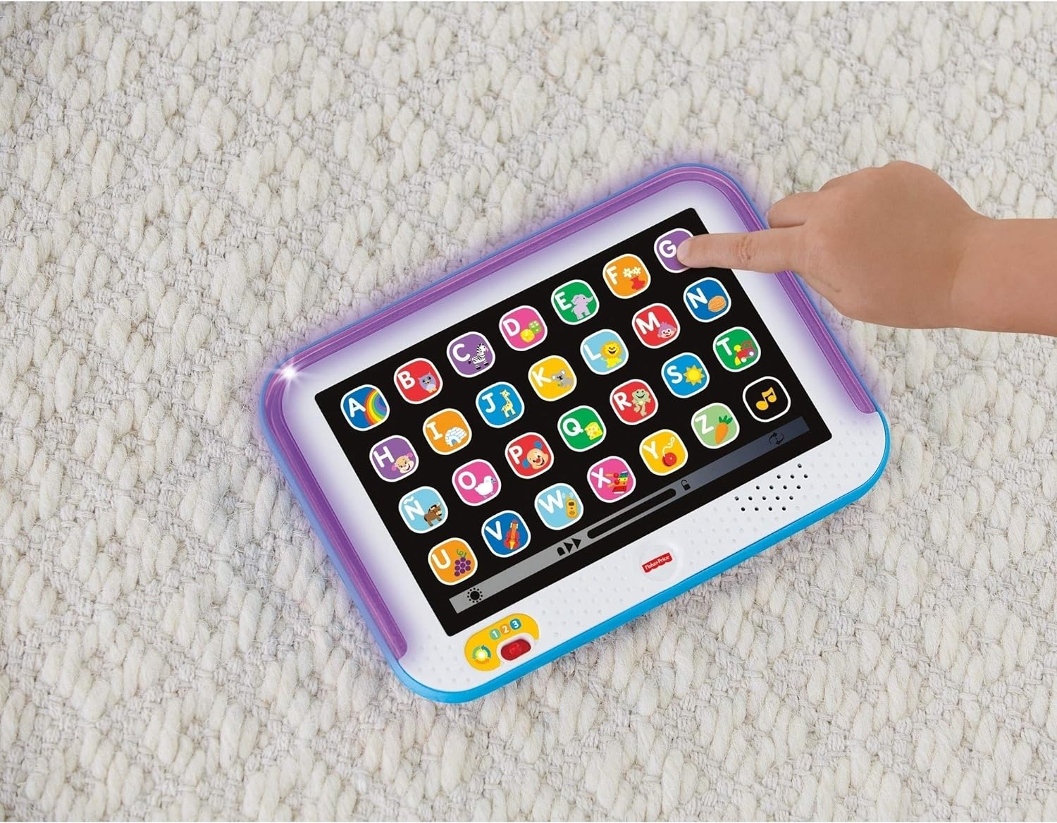 Fisher-Price Ríe y Aprende Juguete para Bebés Tablet de Aprendizaje Crece Conmigo Azul