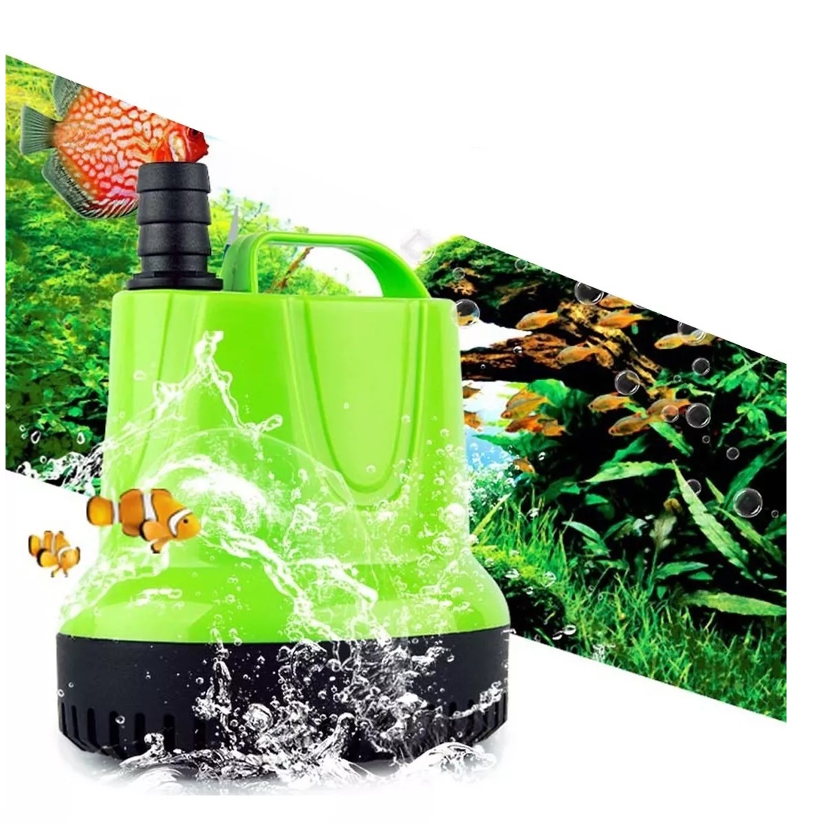 Bomba Agua Sumergible Fuente Pecera Acuario 60w 3500l/h 3.5m