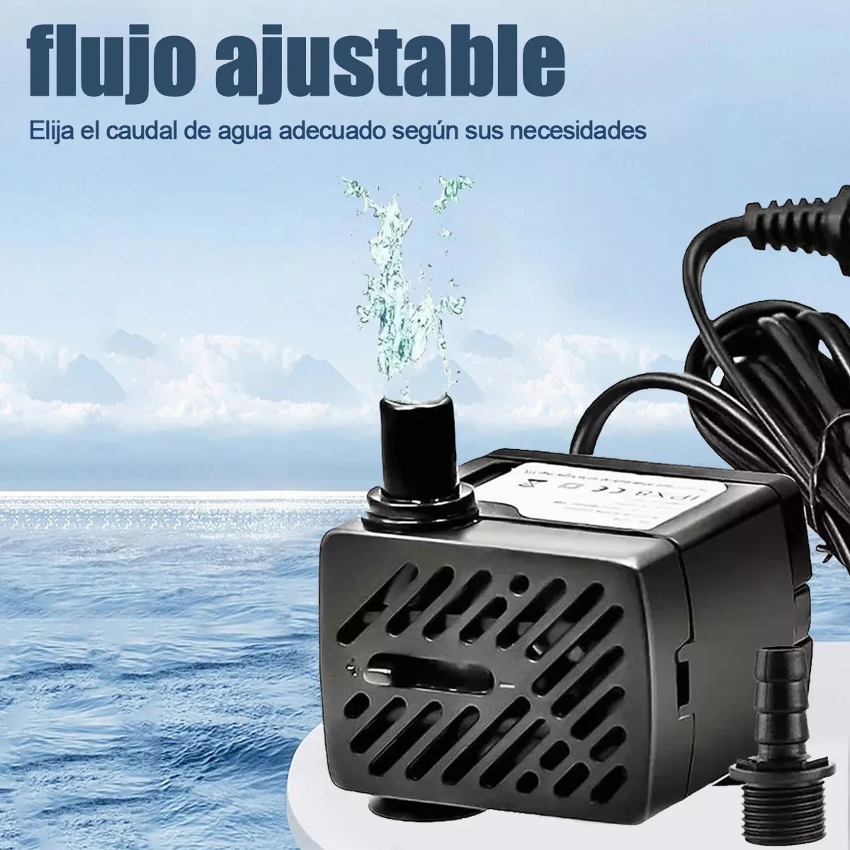 Bomba De Agua Mini Para Pecera Fuente Acuario 0.55m