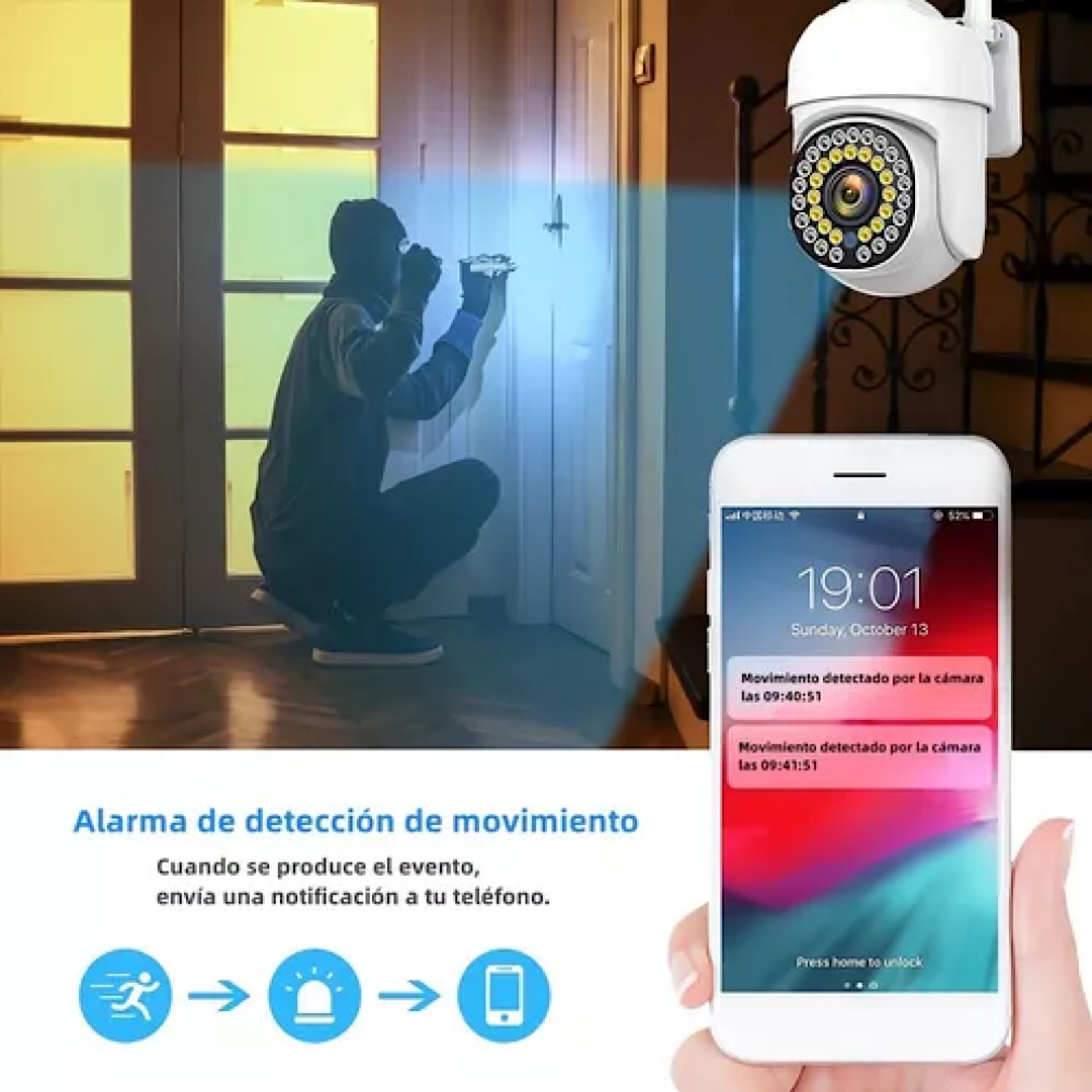 Cámara IP de Vigilancia Wifi Nexxt Interior PTZ Motorizada 360º +