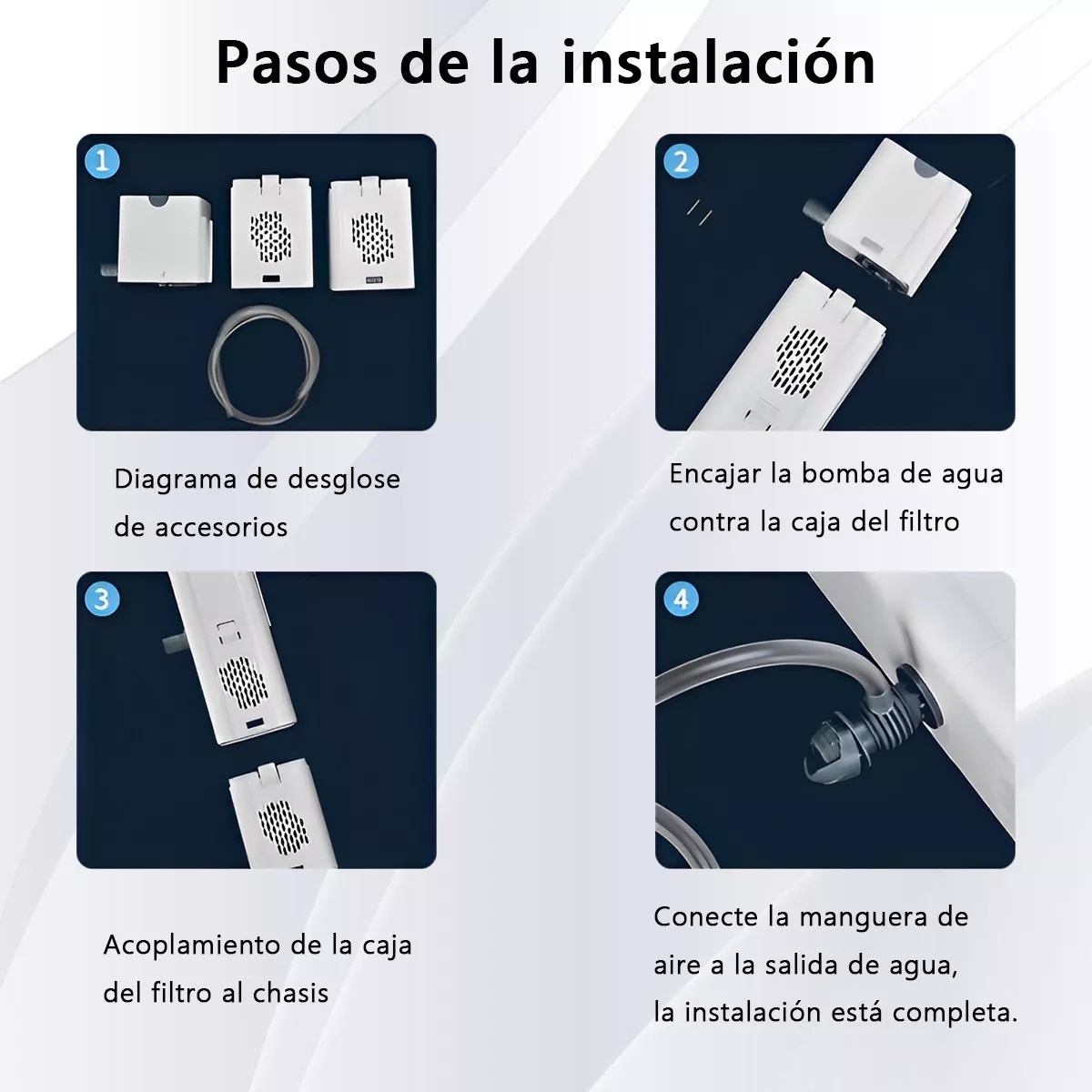 Filtro Interno Para Pecera Hasta 480l Acuario 30w 1800l/h