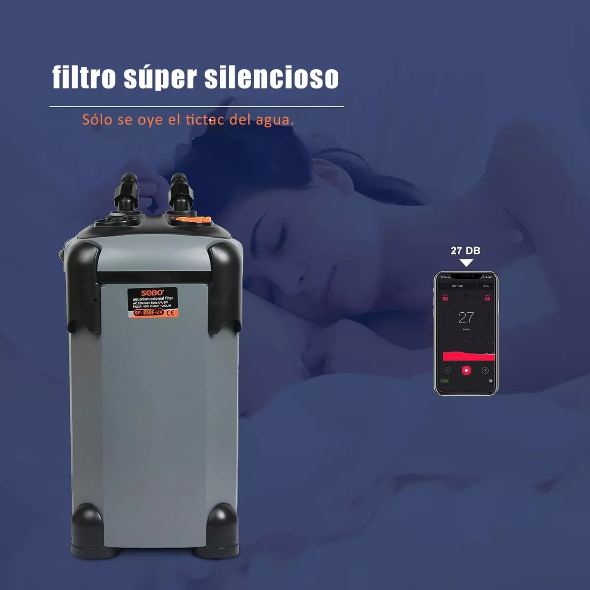 Filtro Canister Canasta Acuario Marino Ecopet 850 L/h