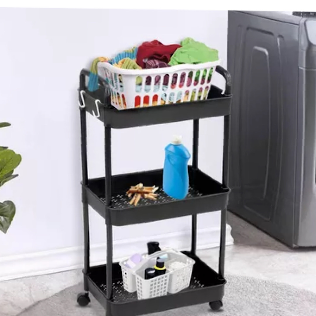 Carrito Auxiliar Organizador Multiusos 3 Niveles Plastico