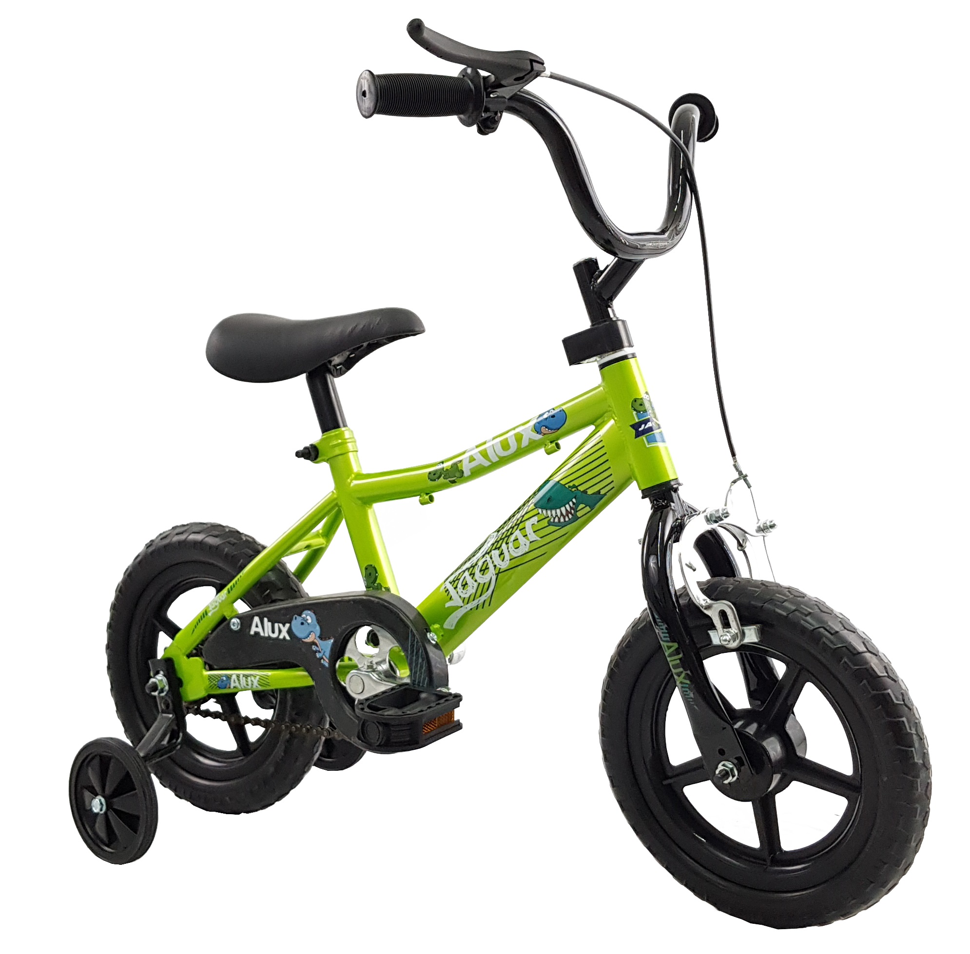 Bicicleta Jaguar Alux  Rodada 12 Llantas Entrenadoras Verde