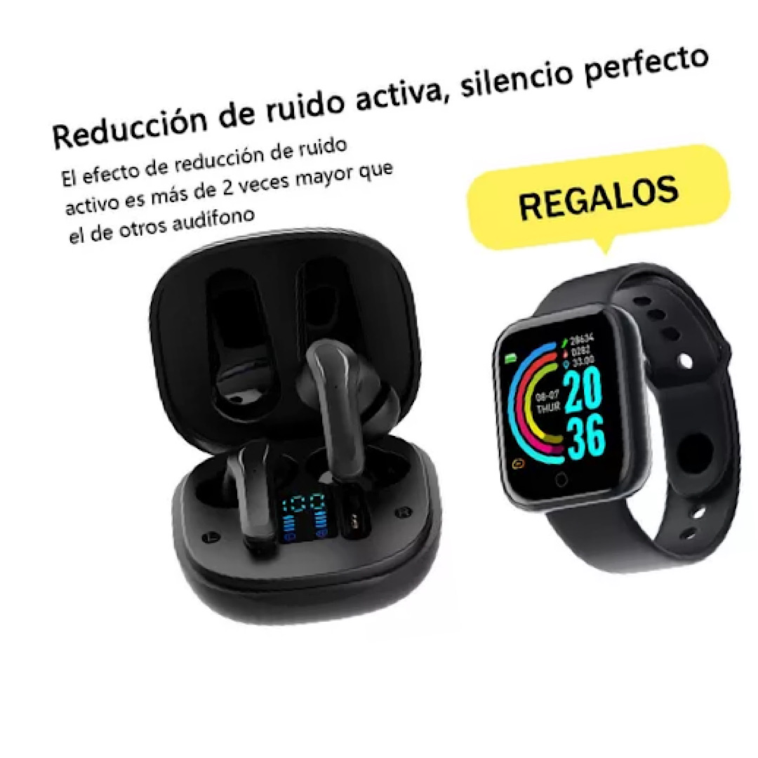 Audífonos In-ear Inalámbricos Con Smartwatch Gratuito