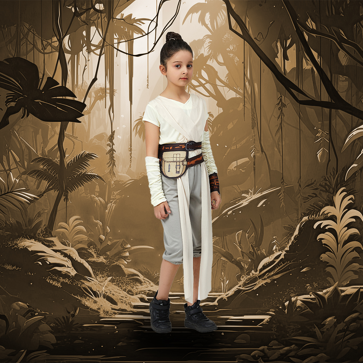 Disfraz De Halloween Infantil Niñas Fiesta Disfraces De Tela Exploradora Jade Espacio Estelar Wars Tallas Disponibles