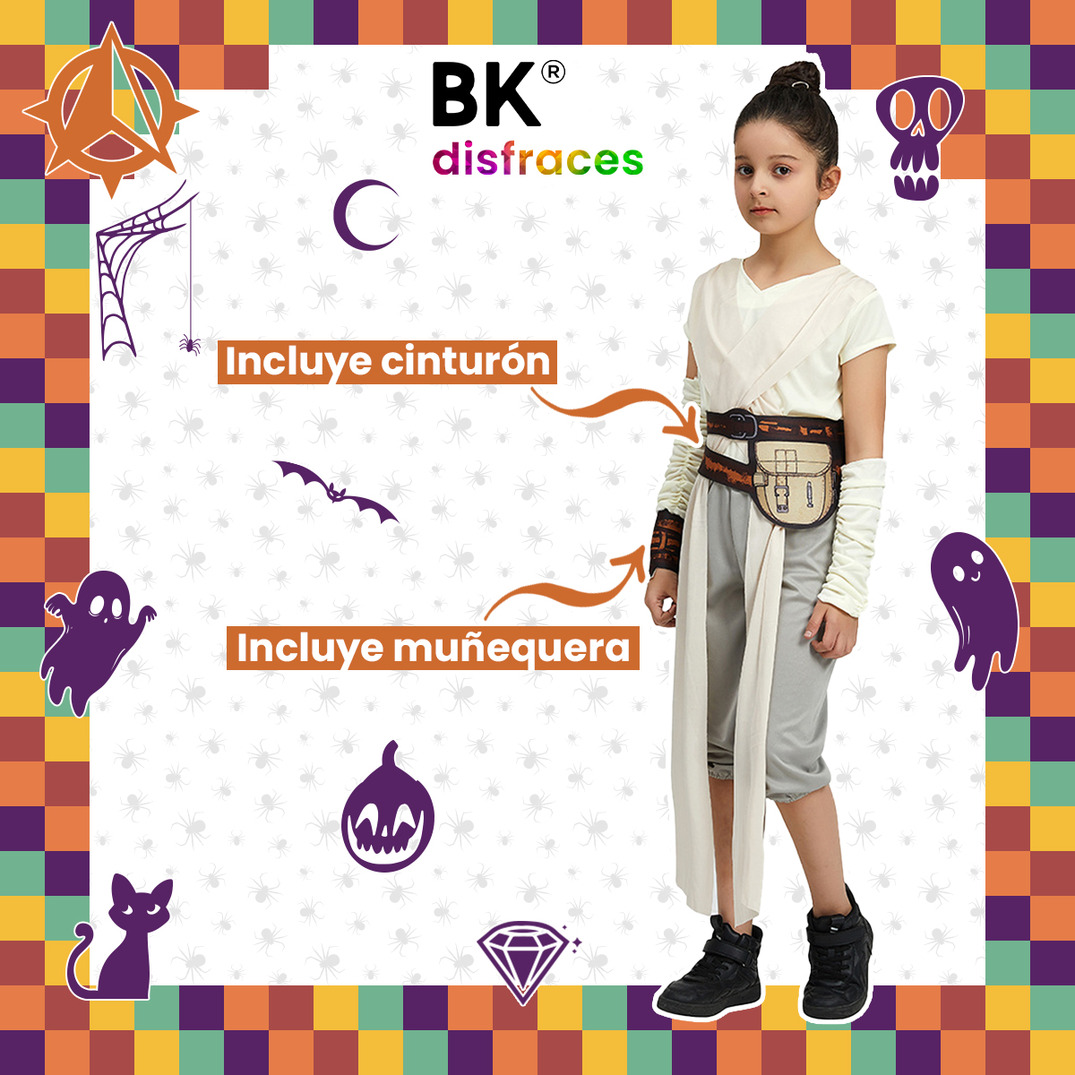 Disfraz De Halloween Infantil Niñas Fiesta Disfraces De Tela Exploradora Jade Espacio Estelar Wars Tallas Disponibles