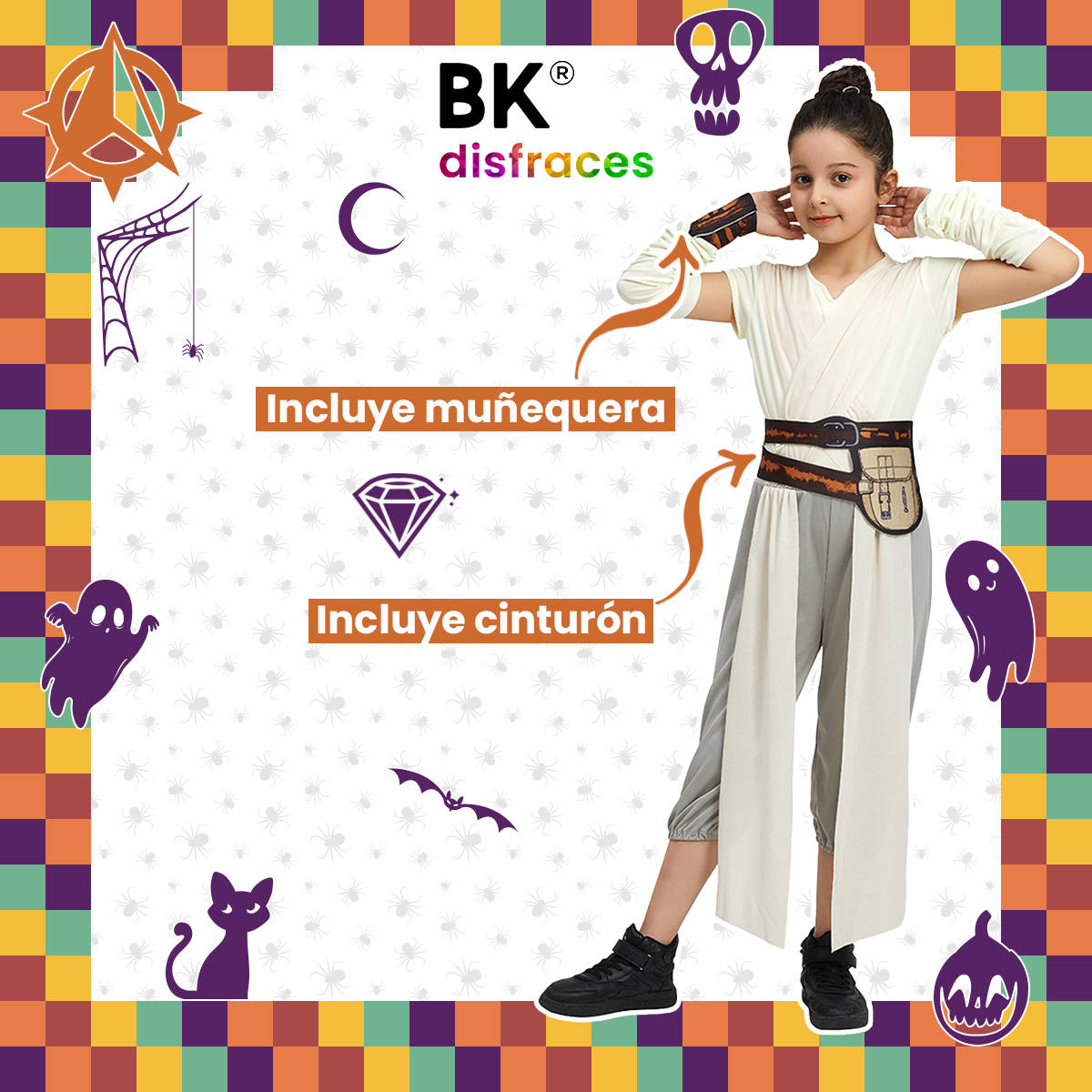 Disfraz De Halloween Infantil Niñas Fiesta Disfraces De Tela Exploradora Jade Espacio Estelar Wars Tallas Disponibles