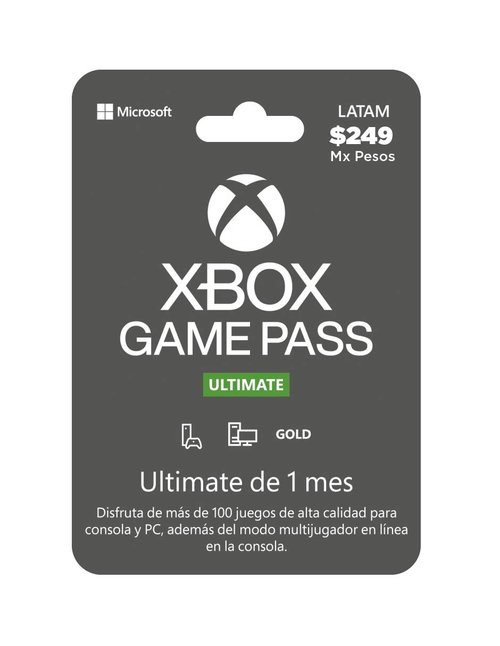 Desapego Games - Gift Cards > Xbox Gamepass Ultimate 1 Mes
