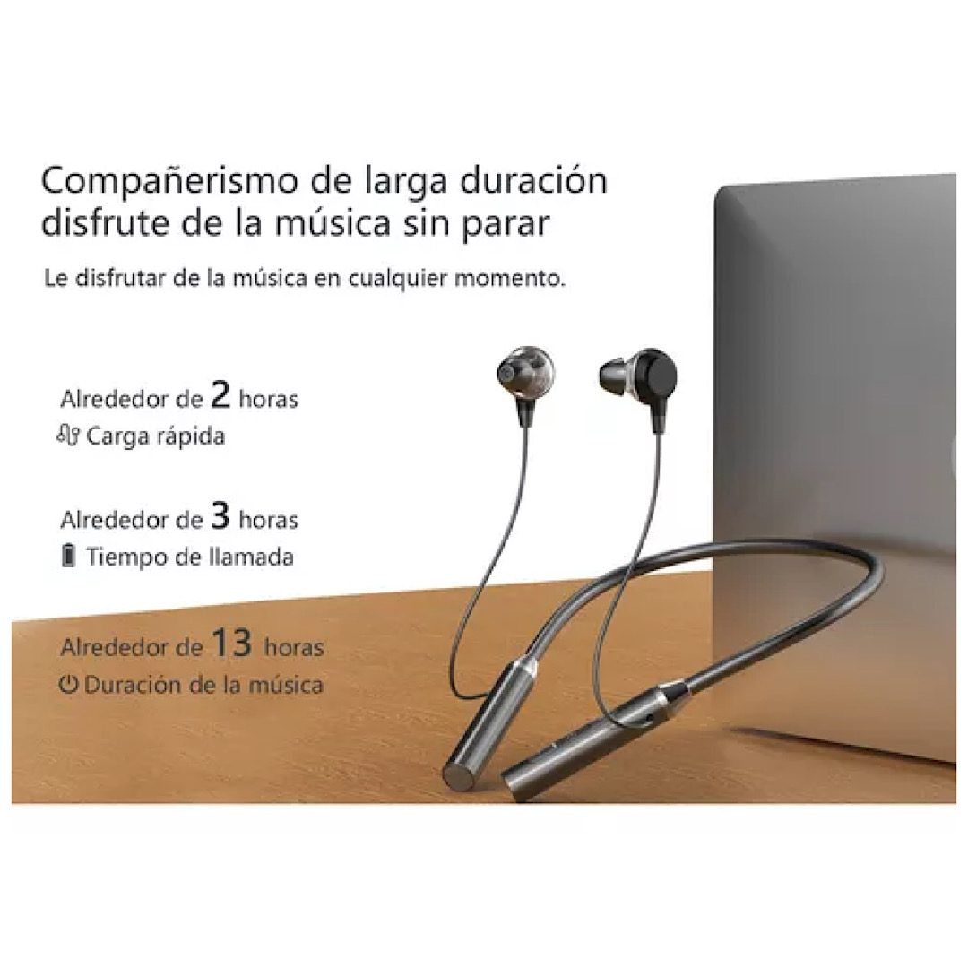 Audífonos In-ear Bluetooth Con Neckband De 2 Piezas