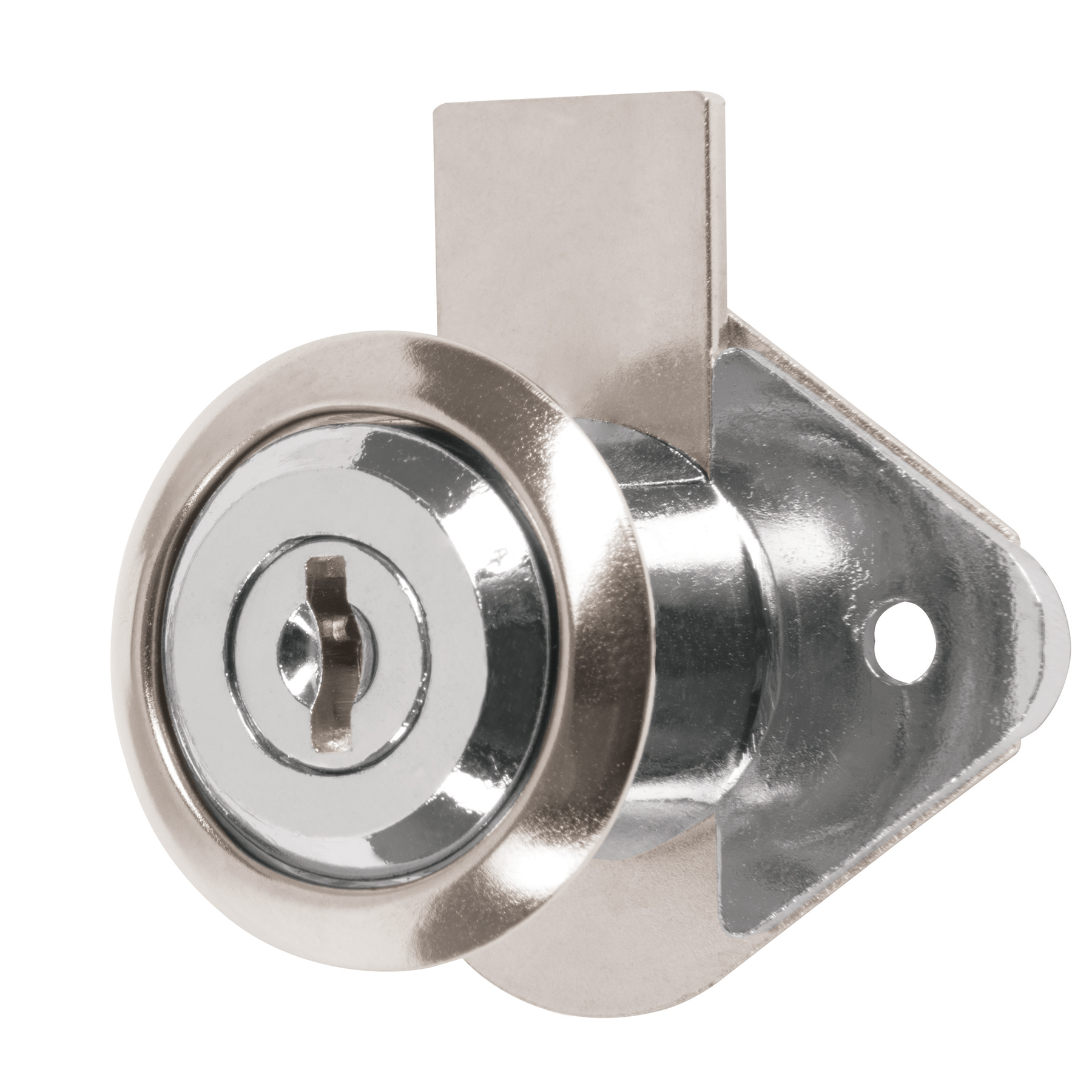 CERRADURA PARA MUEBLE, MODELO 21, CROMO, HERMEX BASIC 23506