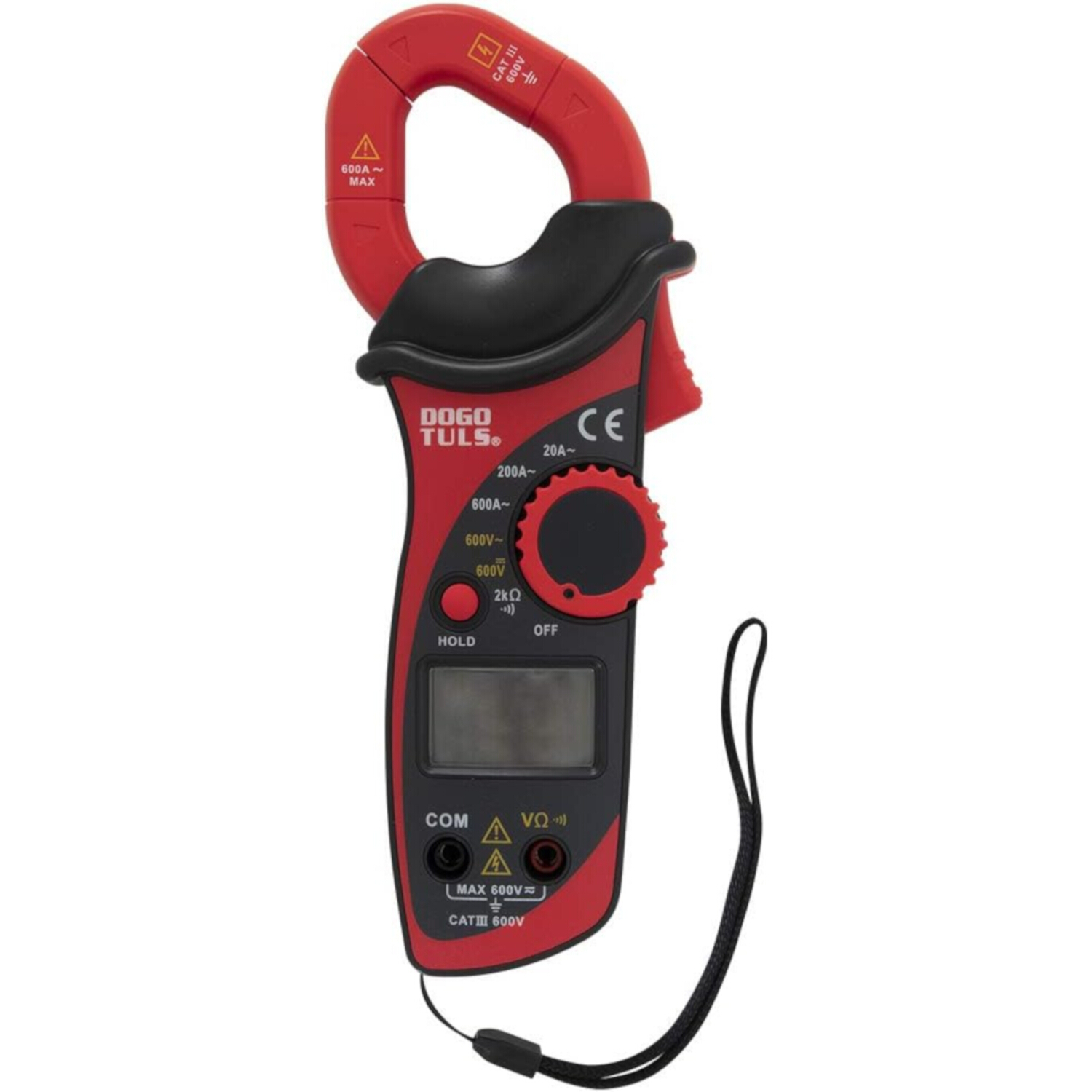 Amperímetro o Multimetro de Gancho Profesional Digital 600V Cat III Dogotuls ZE8005