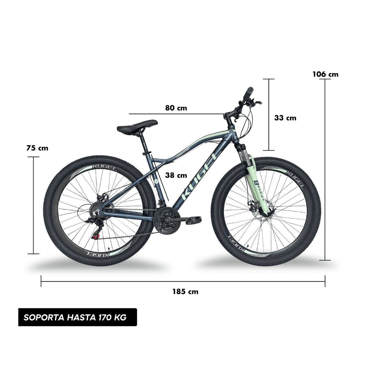 Bicicleta de Montaña Kugel Phantom R29  21 Velocidades
