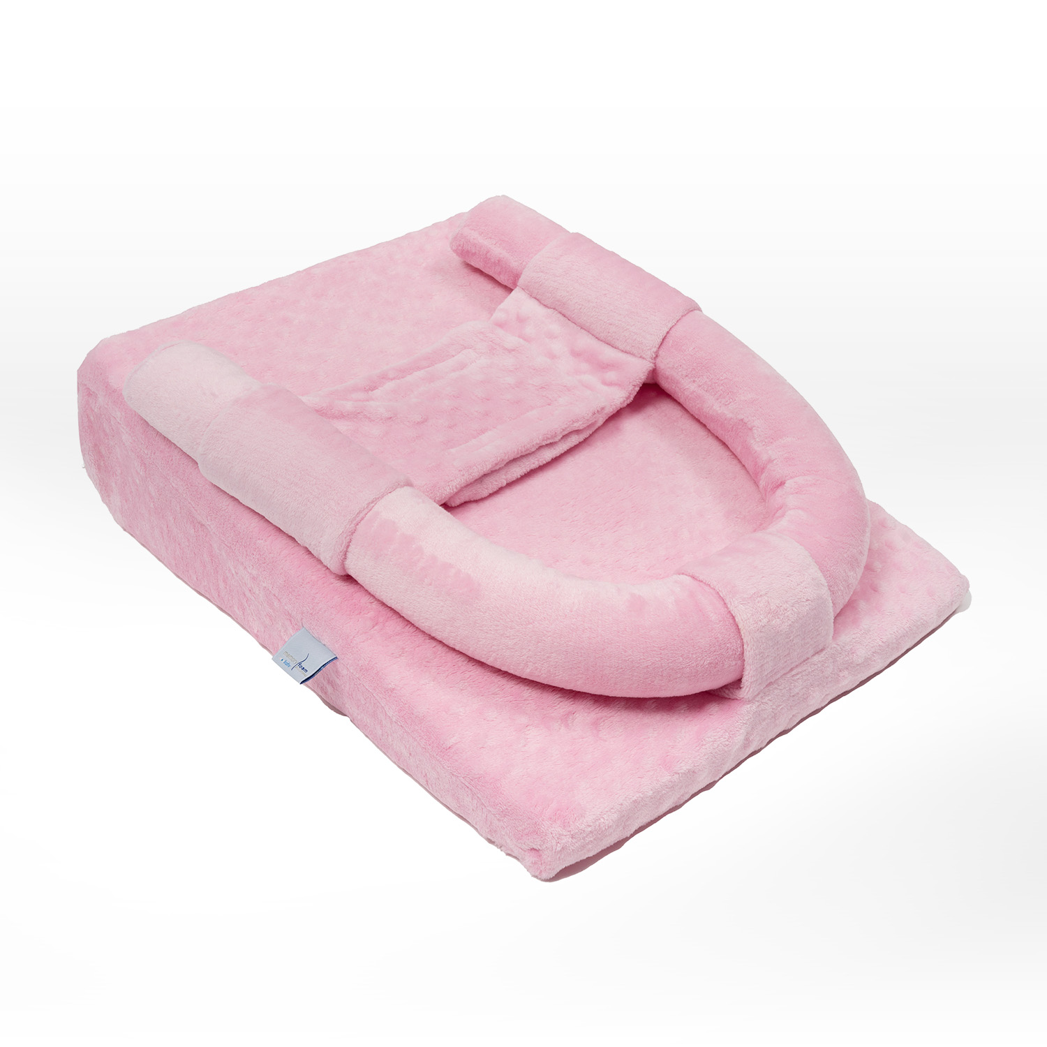 Memory Foam | Cojin Antirreflujo De Bebé/ Colchón Antirreflujo De Bebé - Soporte, Seguridad Y Suavidad - Suave Y Seguro - Hecho De Espuma-Color Rosa.