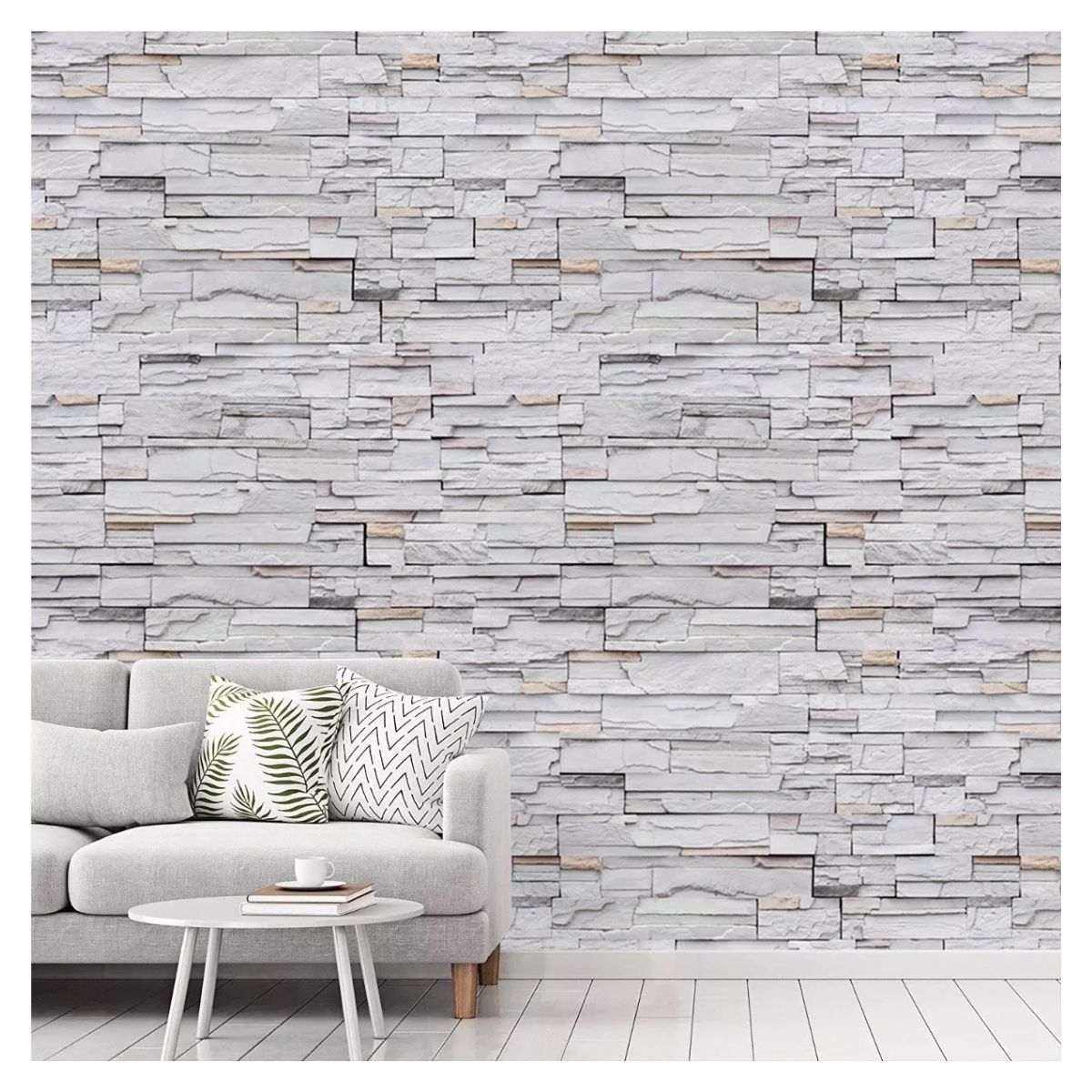 Papel Tapiz Autoadhesivo Para Paredes De Piedra 3d 45cm*10m