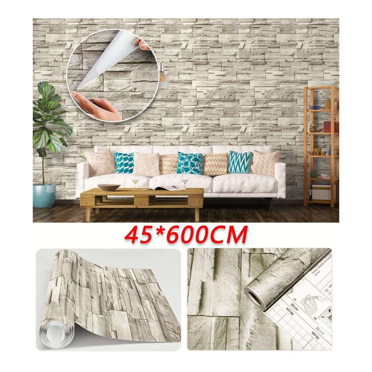 Molduras Decorativas Para Pared Papel Tapiz 3d Autoadherible De