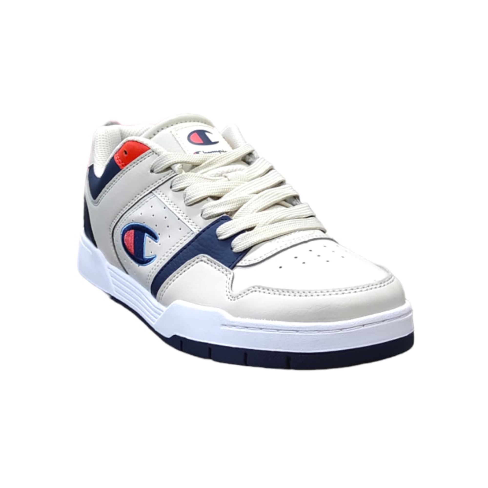 Tenis Champion Court Low Beige con Azul Hombre Originales CAS10289M