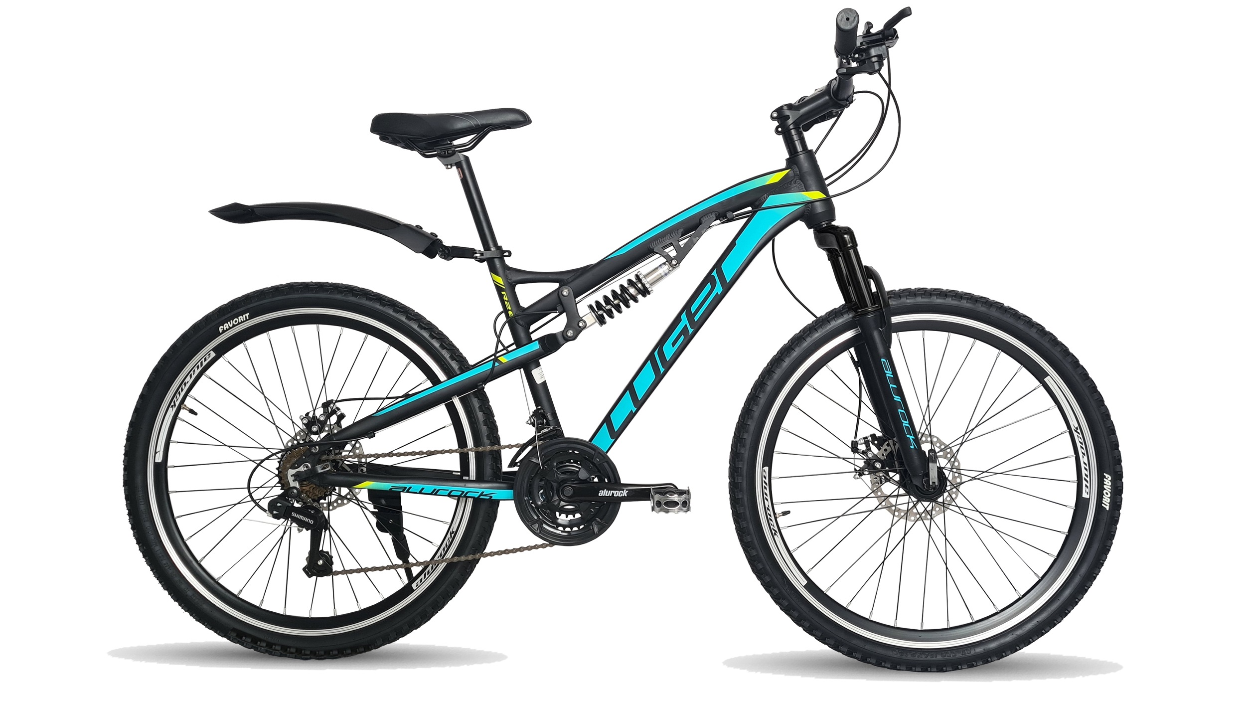 Bicicleta Alurock Luger Ds 21V Freno Disco R26 Azul