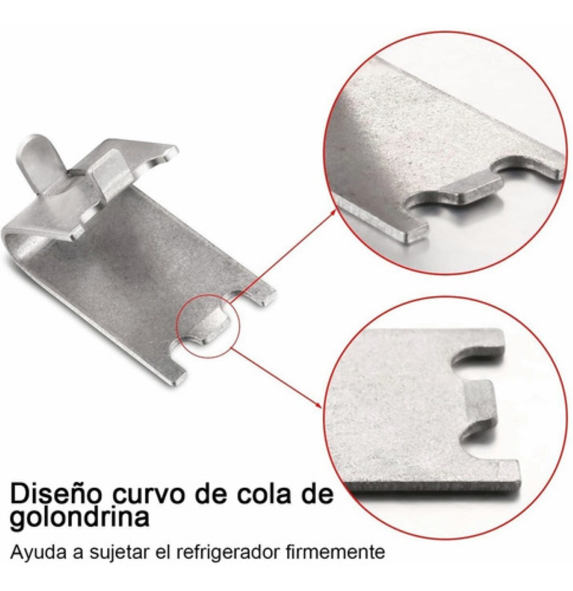 12 Pcs Clip Soporte Para Parrilla Estante De Refrigerador Plata 