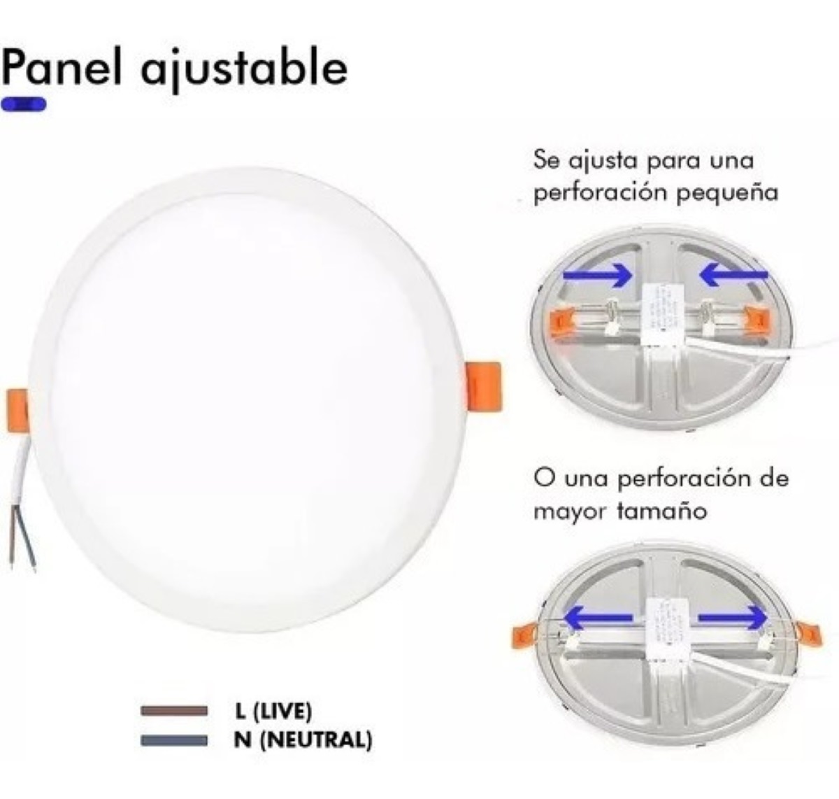 Lámpara Spot 15w Luz Led Ajustable Techo Bote Plafón 110v