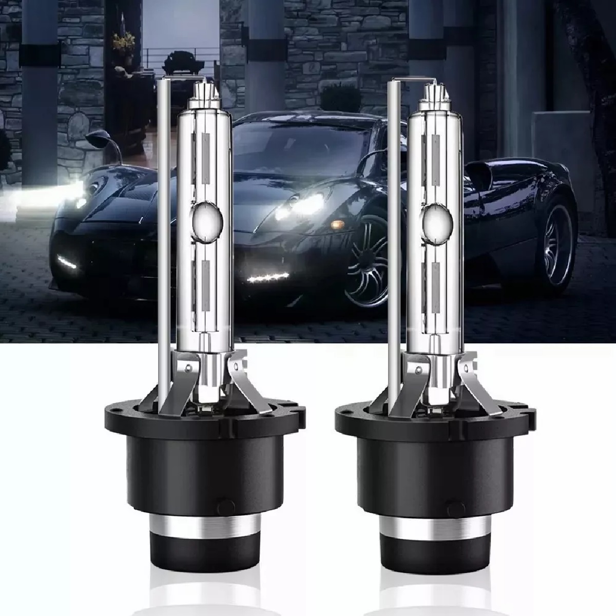 Kit De Faros De Xenón 6000k 8000 Lúmenes D2s D2r D2c