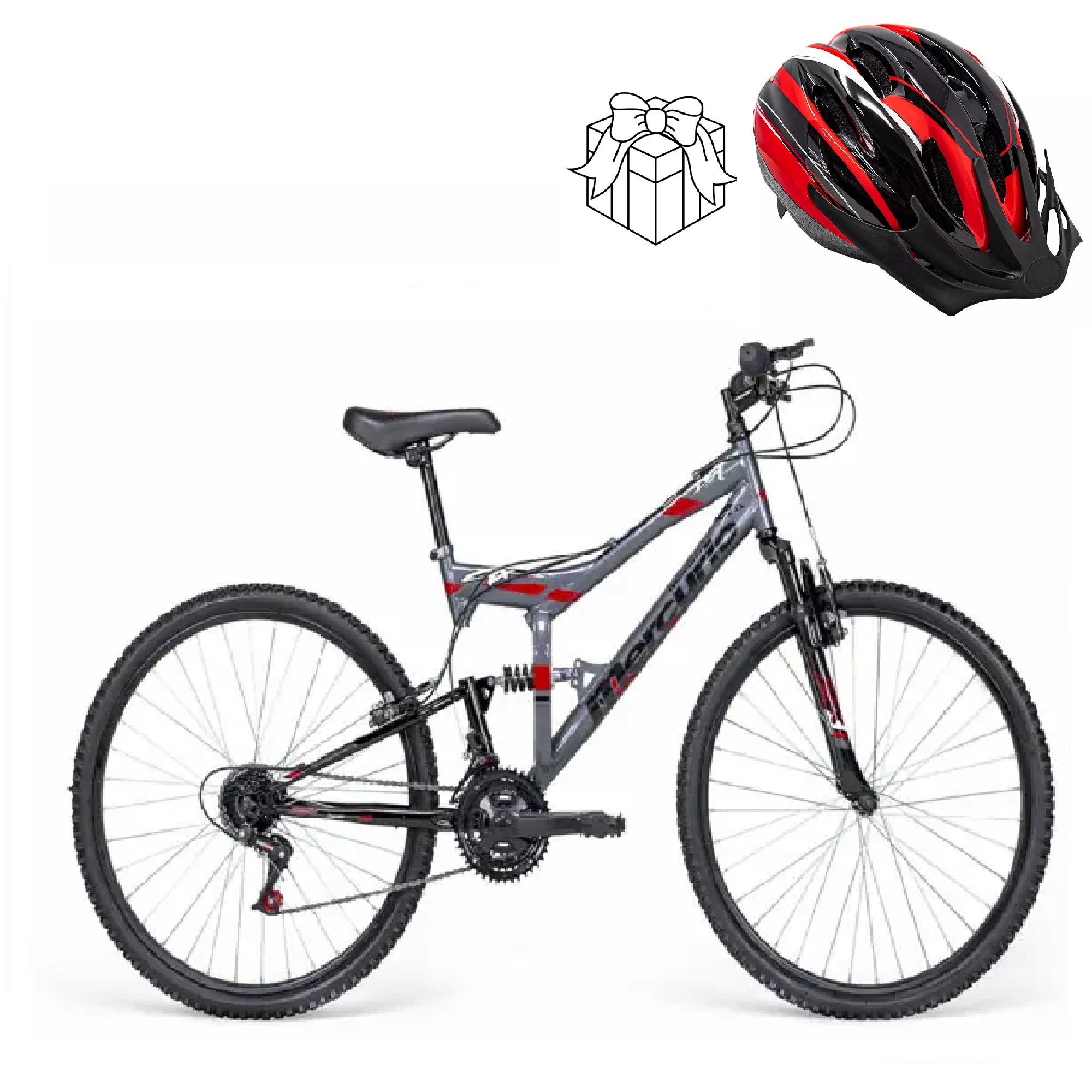 Bicicleta Mercurio ZTX DH R26 18v Grafito + Casco de Regalo