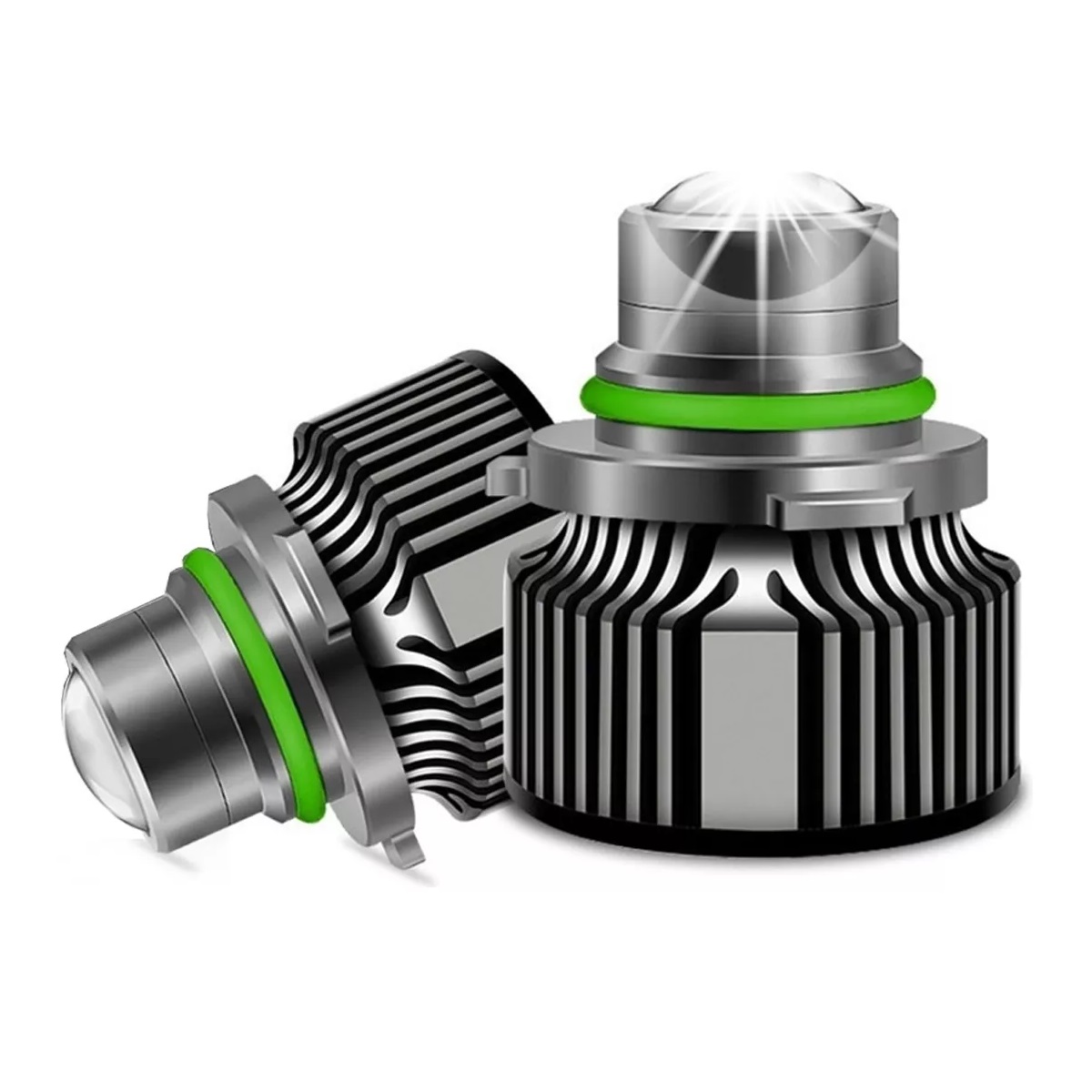 Kit De Focos Led Con Lente Lupa Faro 9006 8000lm