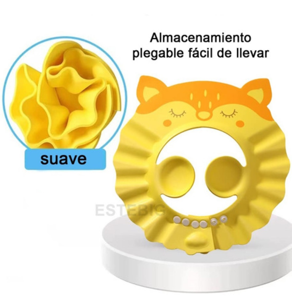 Comprar Gorros de ducha para bebé, gorro de champú, Protector de oídos y  ojos, gorros de ducha ajustables para niños