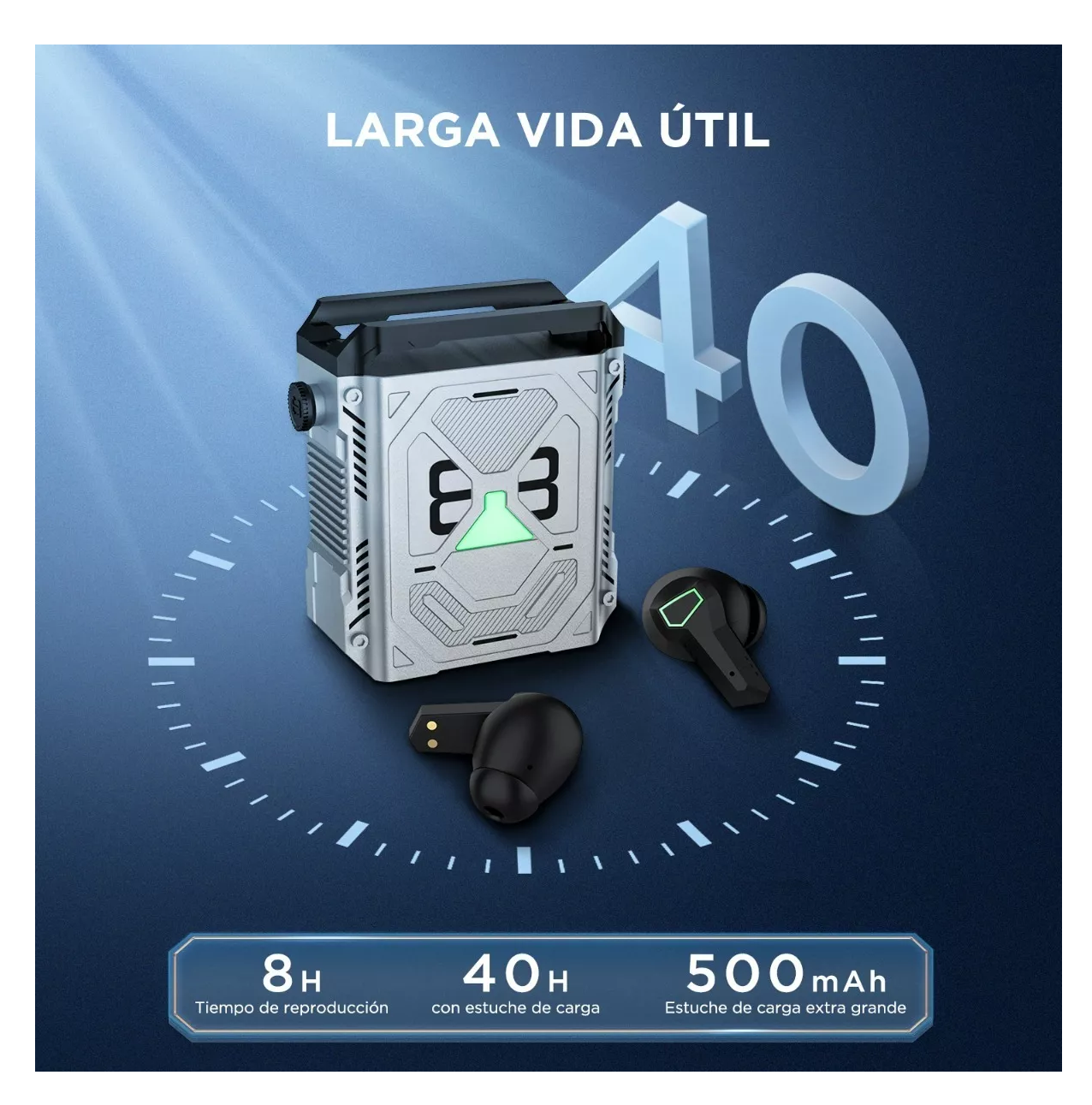 Audífonos In-ear Inalámbricos  Gris