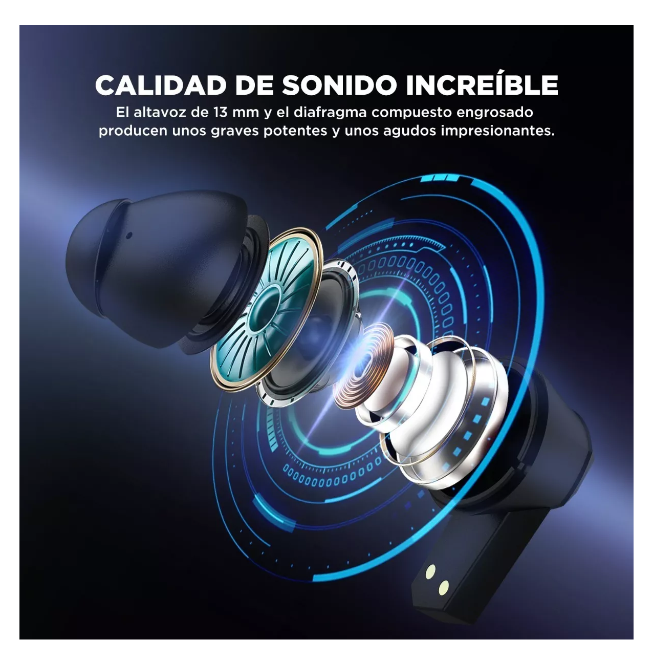 Audífonos In-ear Inalámbricos  Gris