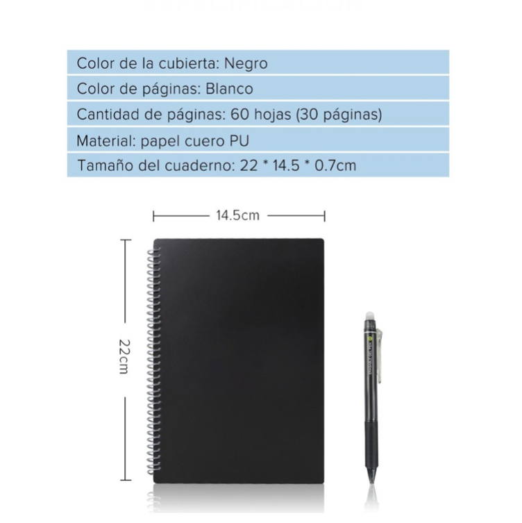 Cuaderno Inteligente Reutilizable Libreta A5 Com Iforu App