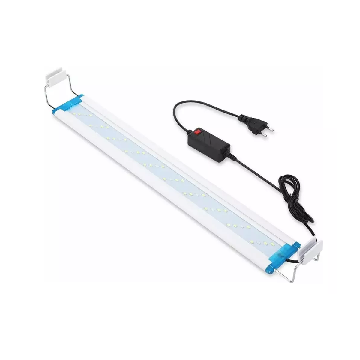 Luz Led Externa Y Blanca, Azul De 48 Cm Para Acuario