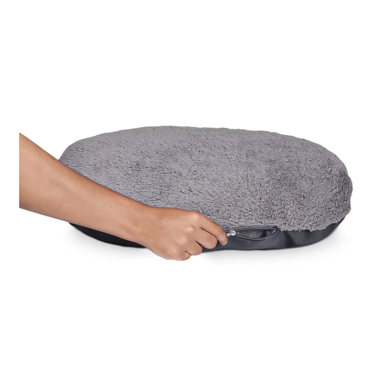 Cama Doble Vista Para Perro Pequeño O Gato Oxford Gris