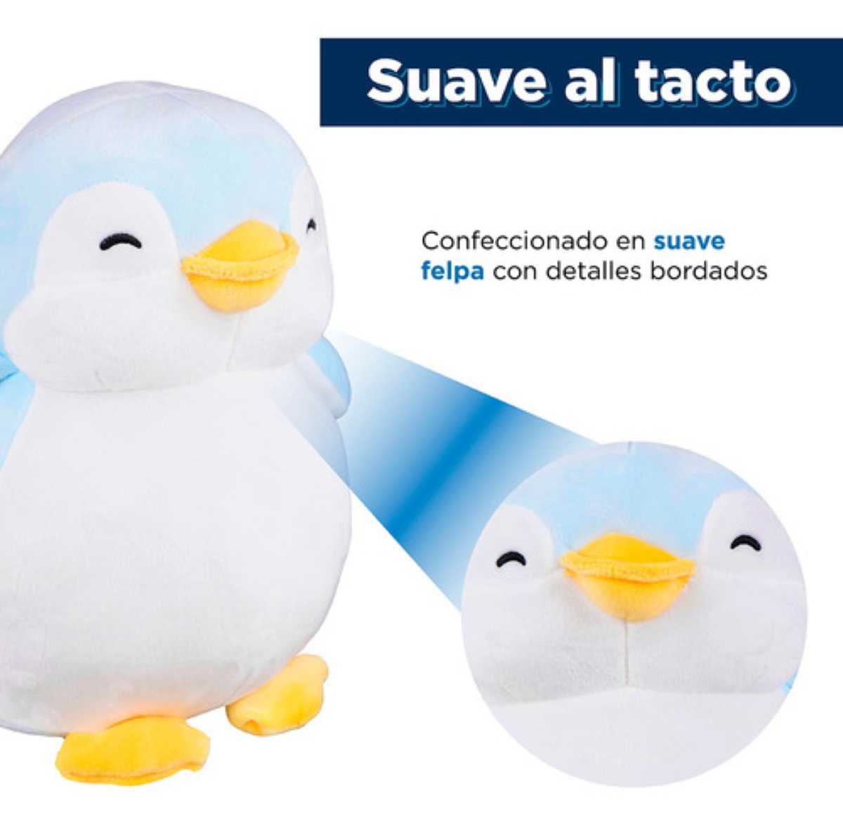 Miniso Peluche Pingüino Azul