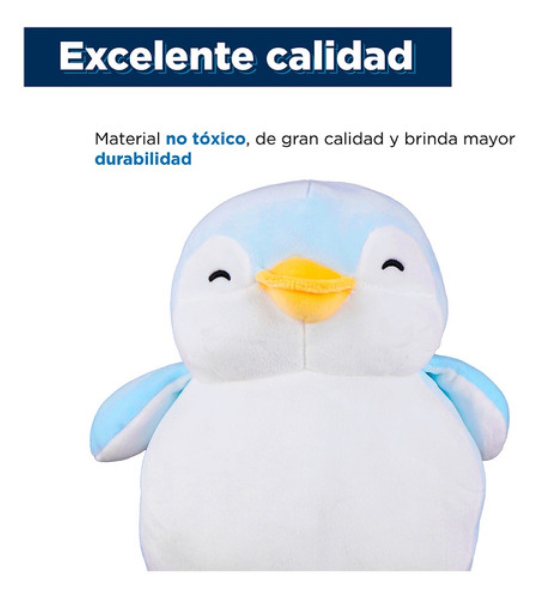 Miniso Peluche Pingüino Azul