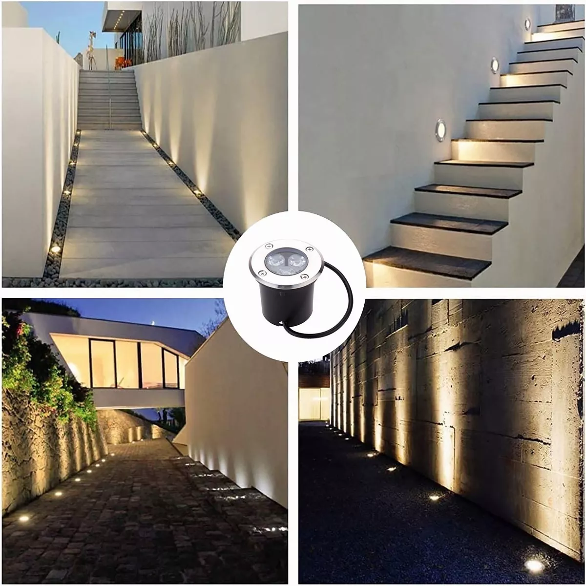 Spot Empotrable Para Piso Exterior Led Impermeable