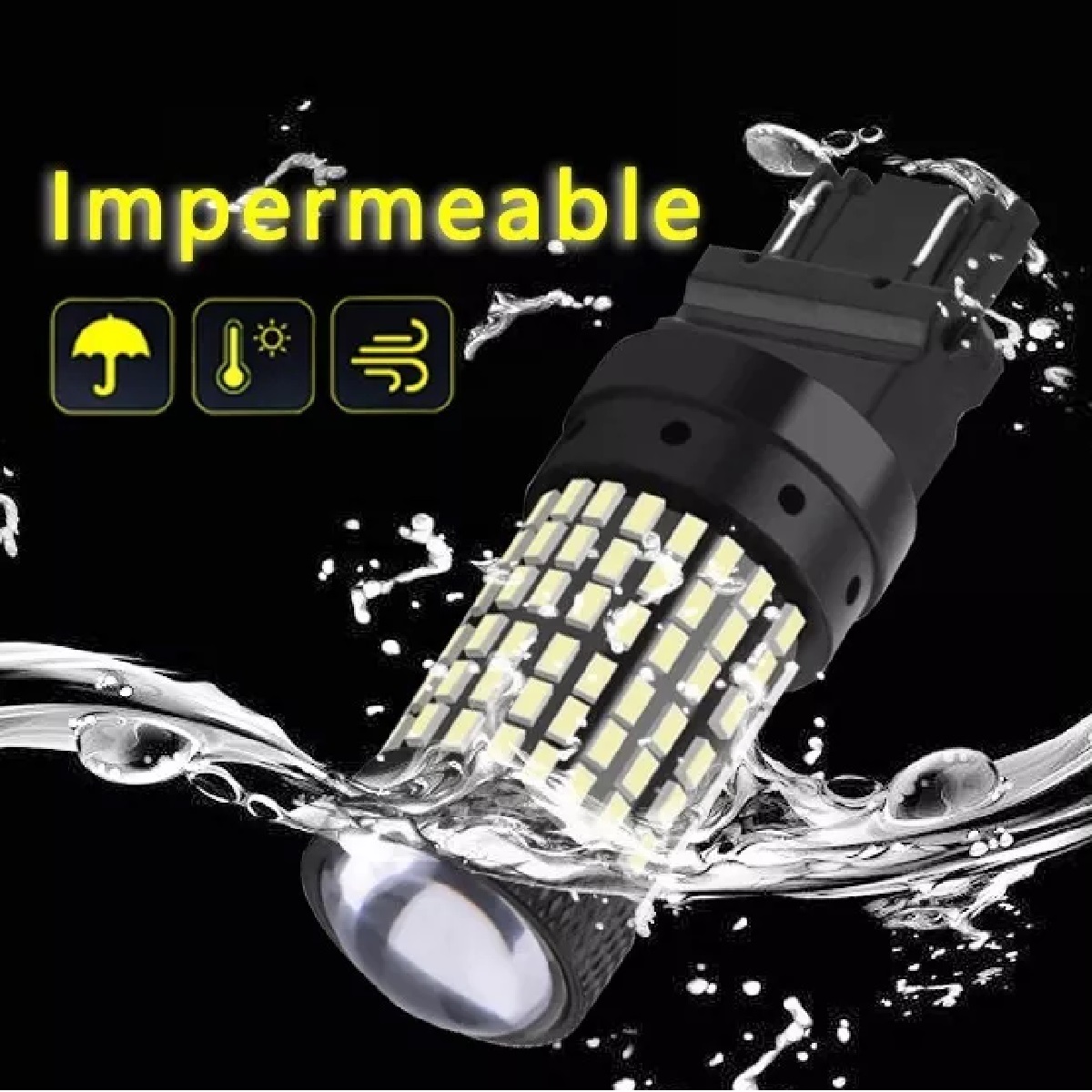 Set 2 Foco Pellizco Led Cuarto Stop 3157 4157