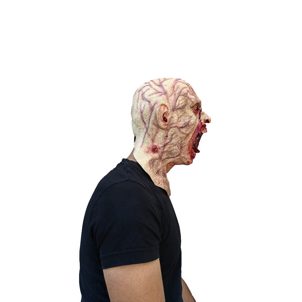 Máscara De Zombie Infected Sangriento Ghoulish Productions Disfraz Halloween