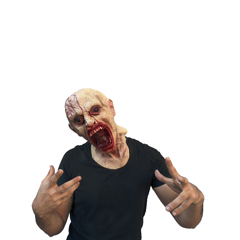 Máscara De Zombie Infected Sangriento Ghoulish Productions Disfraz Halloween
