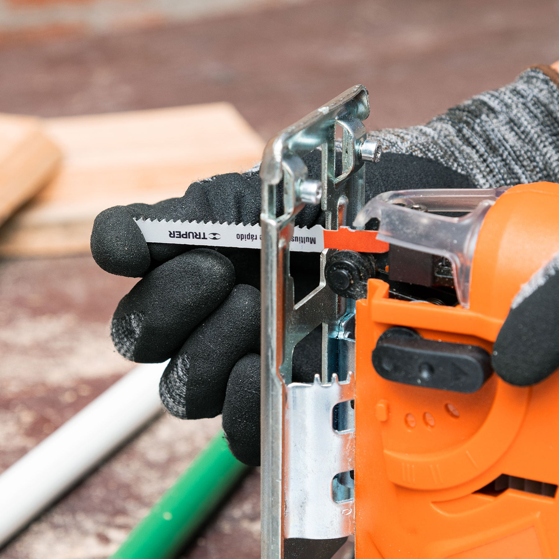 JUEGO DE 16 SEGUETAS PARA CALADORA ZANCO "T" CORTE RECTO TRUPER 16705