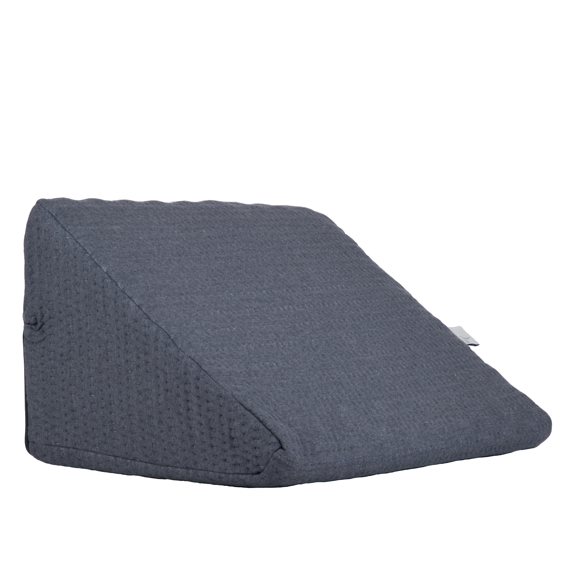 MEMORY FOAM Respaldo Tipo Cuña Para Adultos  Ideal Para ver TV, Leer, Trabajar o Cenar en la Cama o Sofá  Azul 40 x 48 x 30 cm  .