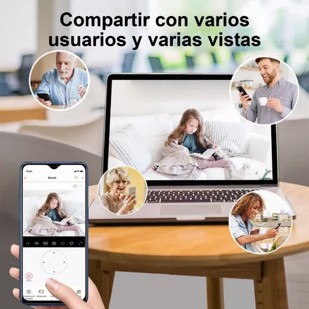 Cámara Seguridad Wifi Exterior Inalámbrica Hd 1080p C/alarma