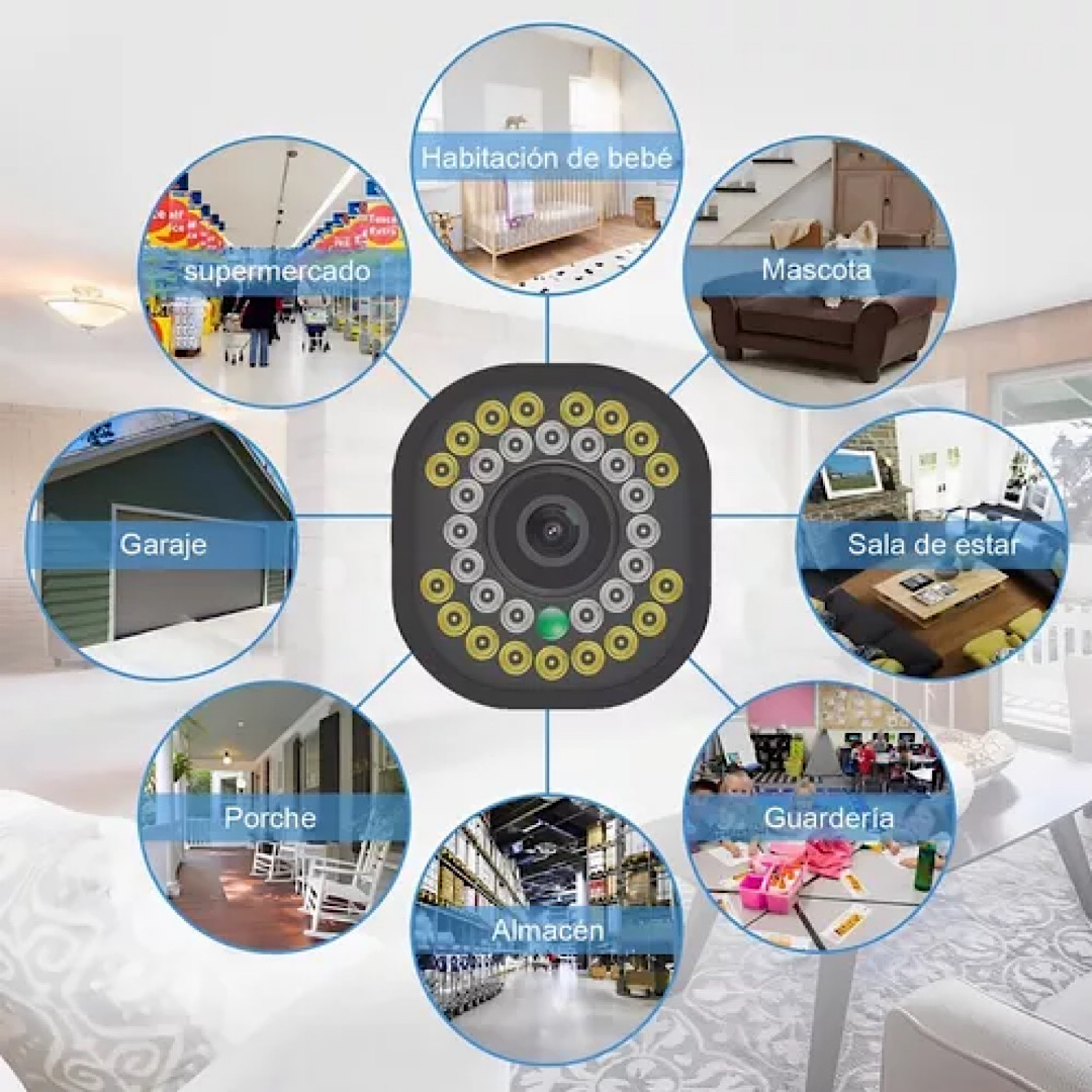 Cámara Seguridad Wifi Exterior Inalámbrica Hd 1080p C/alarma